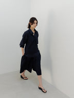 MOIA breeze halter blouse (navy)