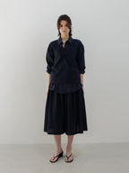 MOIA breeze halter blouse (navy)