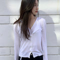 YOONSEUL Sue layered cardigan (linen)