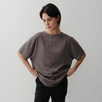 EAAH BACK COWL BLOUSE (BROWN)