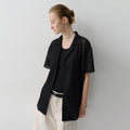 EAAH OPEN COLLAR LACE SHIRT (BLACK)