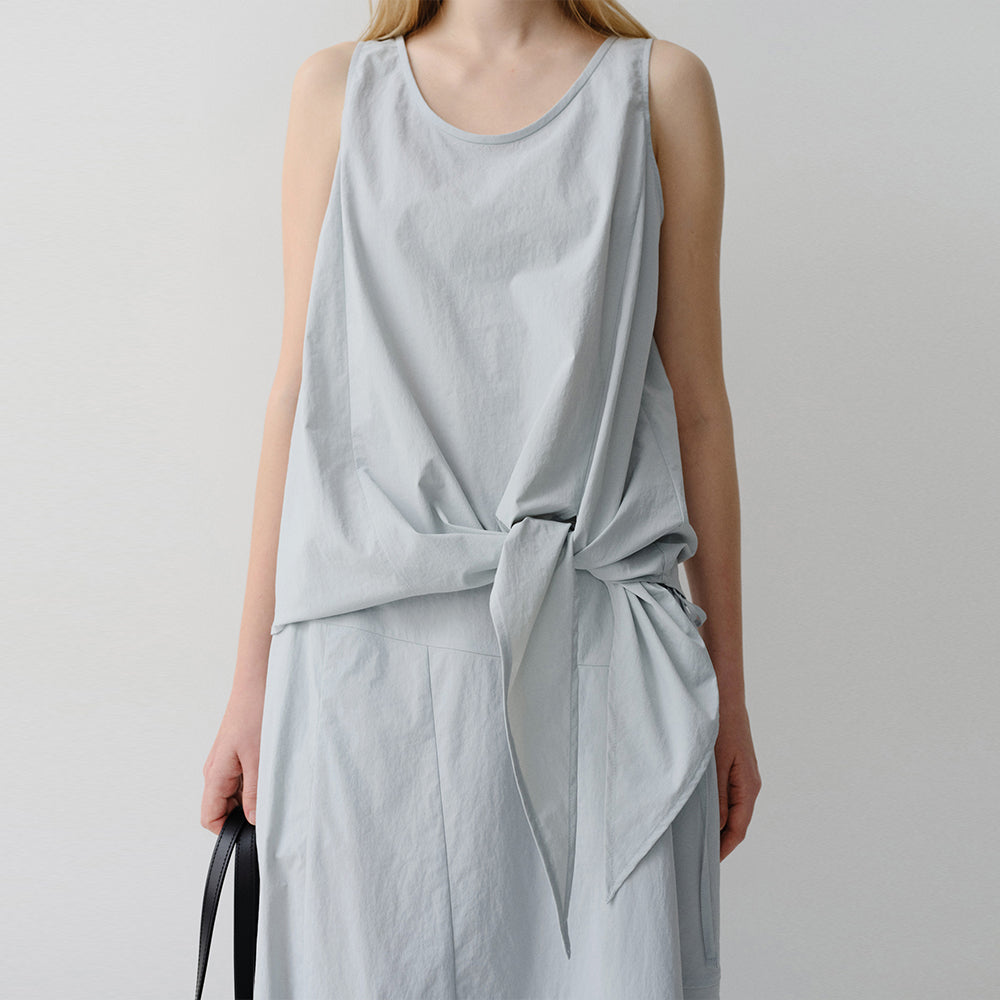 EAAH LOVEN TIE SLEEVELESS TOP (PALE BLUE)