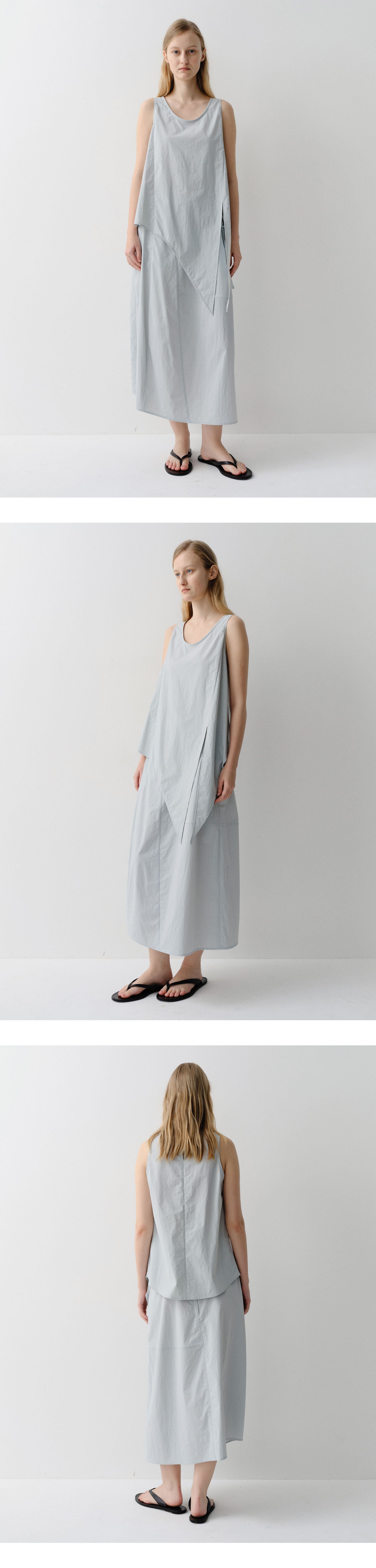 EAAH LOVEN TIE SLEEVELESS TOP (PALE BLUE)