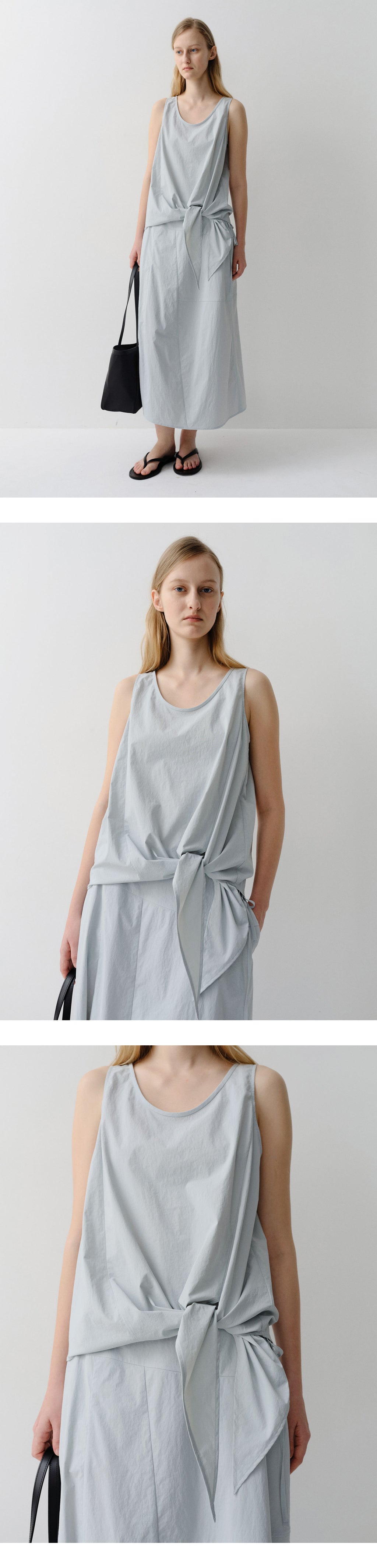 EAAH LOVEN TIE SLEEVELESS TOP (PALE BLUE)