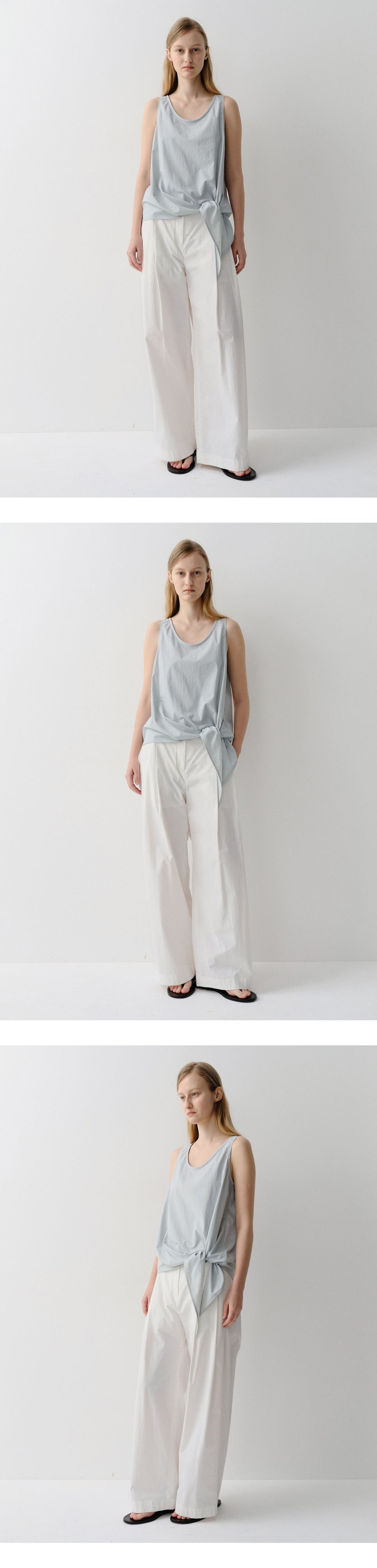 EAAH LOVEN TIE SLEEVELESS TOP (PALE BLUE)