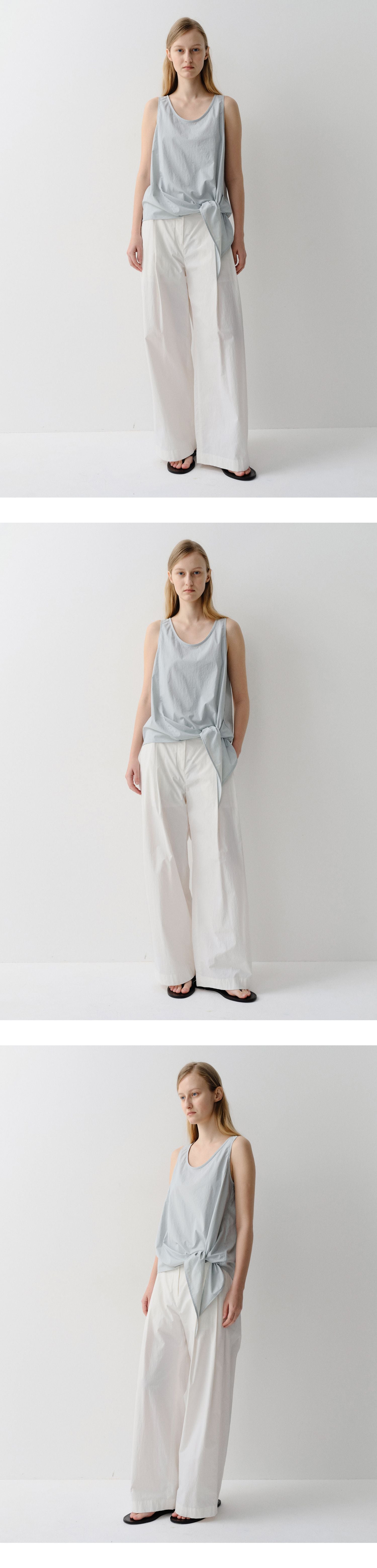 EAAH LOVEN TIE SLEEVELESS TOP (PALE BLUE)