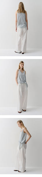 EAAH LOVEN TIE SLEEVELESS TOP (PALE BLUE)