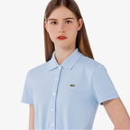 LACOSTE LACOSTE Women's Mini Pique Short Sleeve Jumpsuit