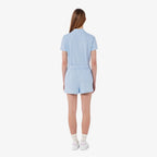 LACOSTE LACOSTE Women's Mini Pique Short Sleeve Jumpsuit