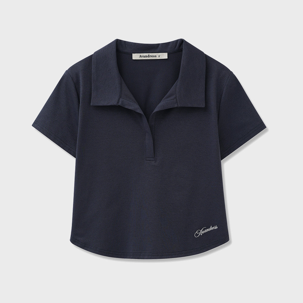 AVANDRESS Dion Sorona Open Collar Tee_3Colors