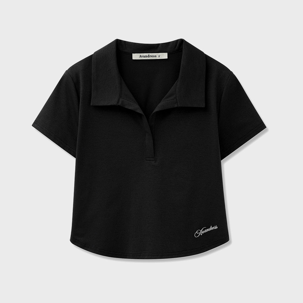 AVANDRESS Dion Sorona Open Collar Tee_3Colors