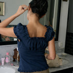 LOTS YOU LOTSYOU_Ella Blouse NAVY