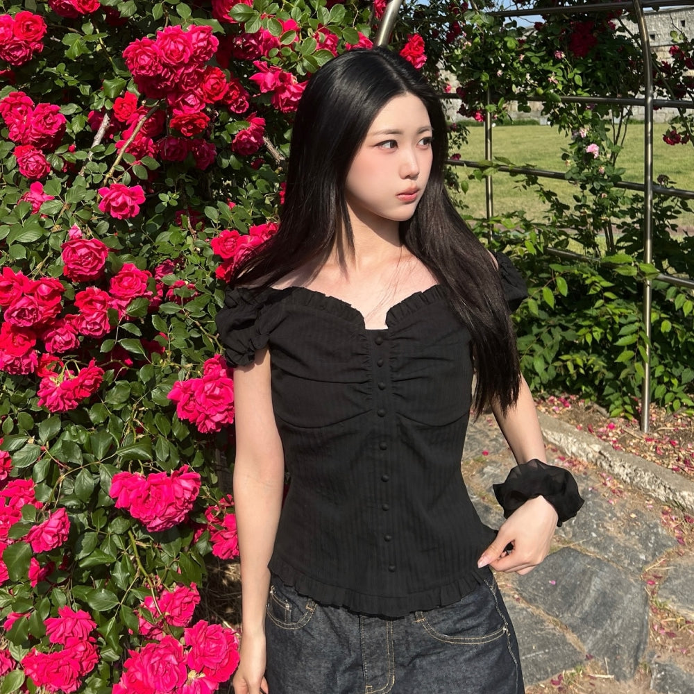 LOTS YOU lotsyou_Ella Blouse Black