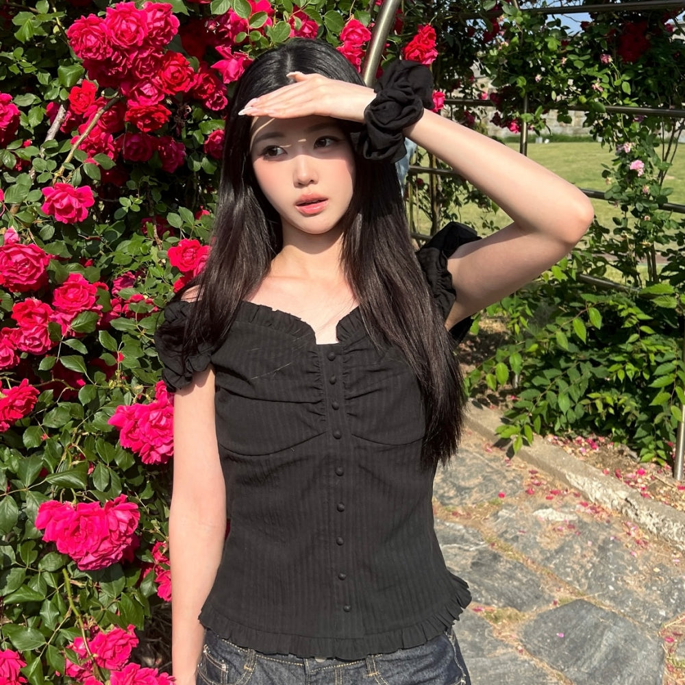 LOTS YOU lotsyou_Ella Blouse Black