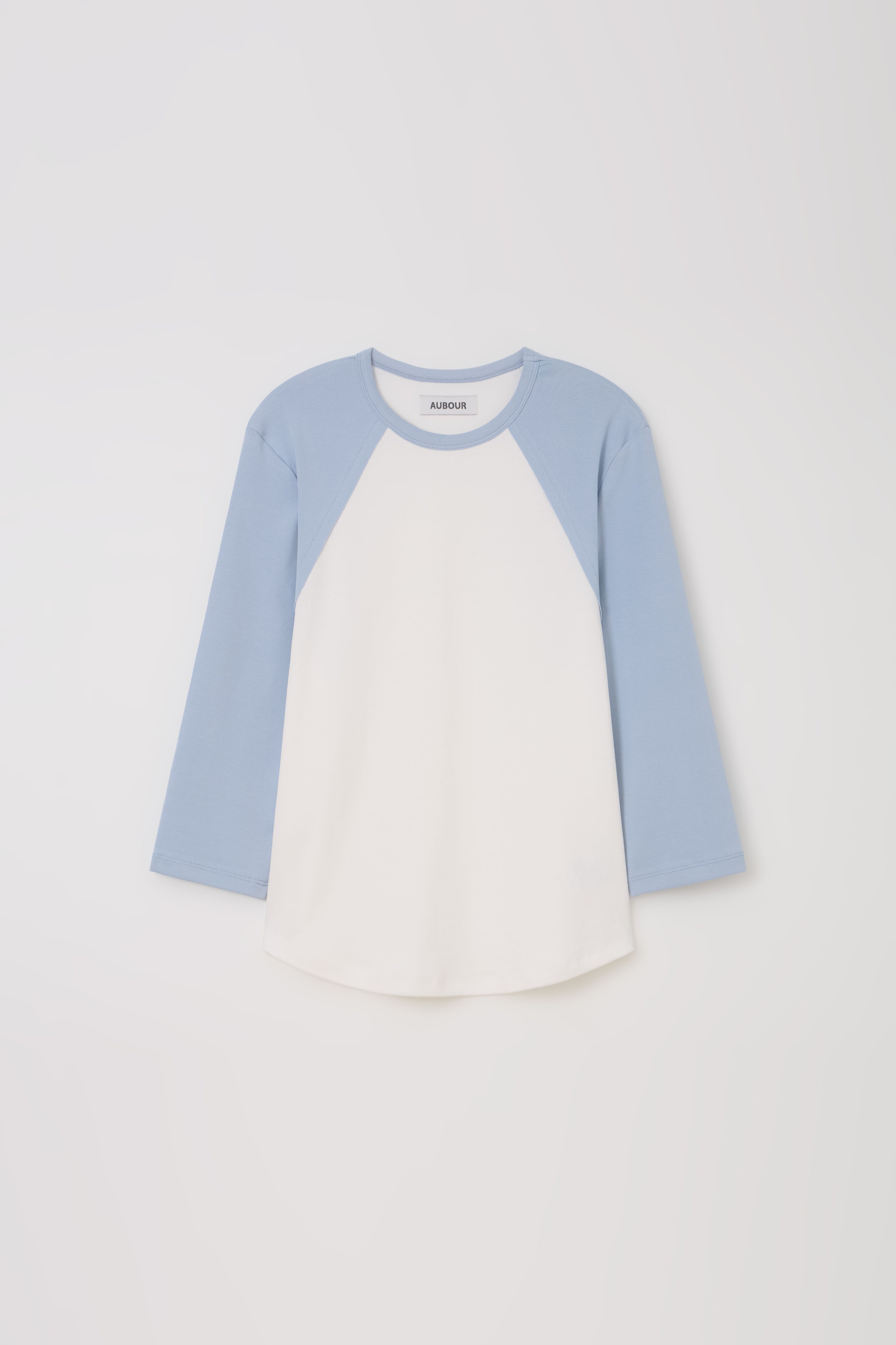 AUBOUR raw raglan t-shirt (sky blue)