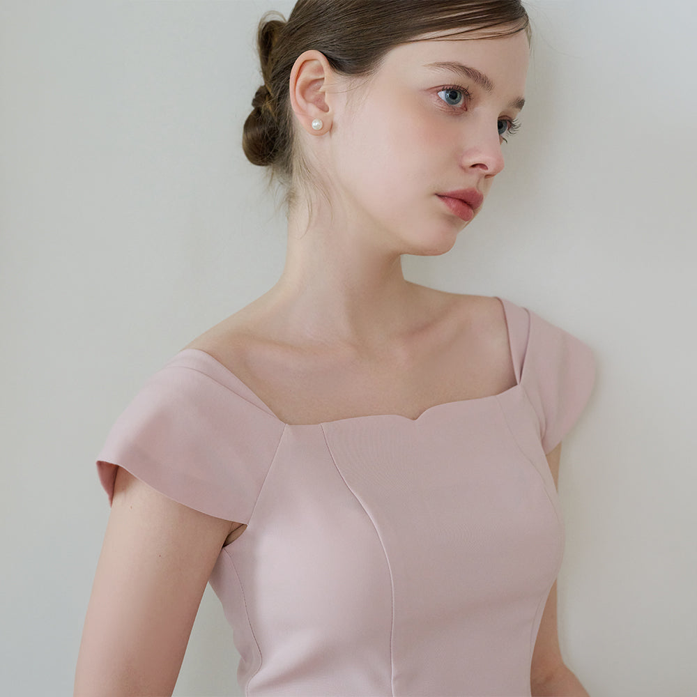 THE ATRE Sharon Blouse [Mute Pink]