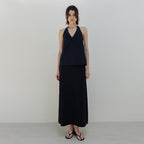 MOIA breeze halter blouse (navy)
