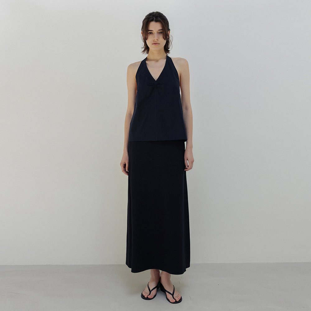 MOIA breeze halter blouse (navy)