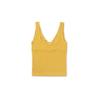 WITHOUTSUMMER Lazy sleeveless top_mustard