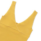 WITHOUTSUMMER Lazy sleeveless top_mustard