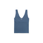 WITHOUTSUMMER Lazy sleeveless top_blue