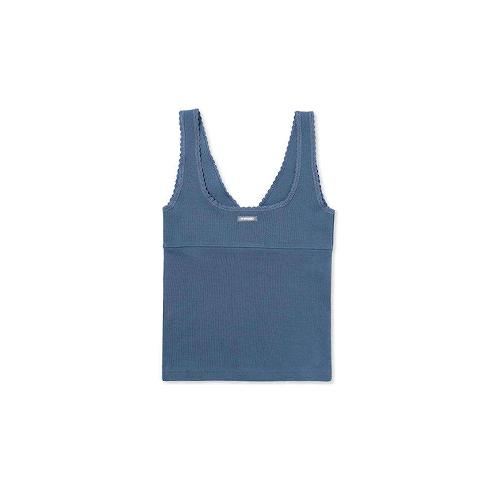 WITHOUTSUMMER Lazy sleeveless top_blue