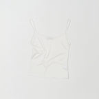NOTHINGEVERYTHING CLASSIC SLEEVELESS TOP IN GLOSSY WHITE