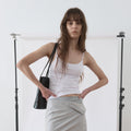 NOTHINGEVERYTHING CLASSIC SLEEVELESS TOP IN MATT WHITE