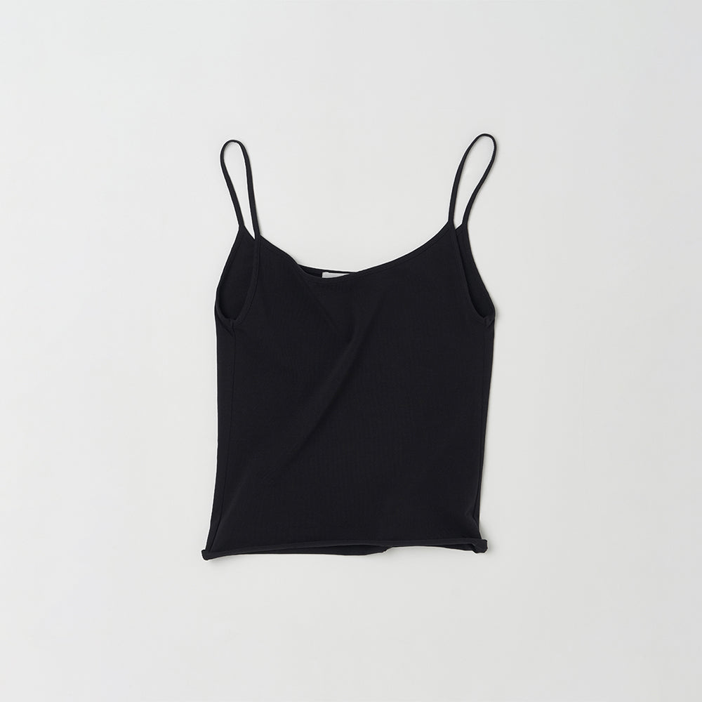 NOTHINGEVERYTHING CLASSIC SLEEVELESS TOP IN MATT BLACK