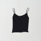 NOTHINGEVERYTHING CLASSIC SLEEVELESS TOP IN MATT BLACK