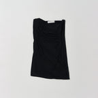 NOTHINGEVERYTHING DRAPE TWIST SLEEVELESS TOP IN BLACK