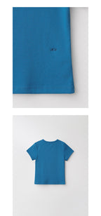 ANDNEEDS Bessette half tee (blue)