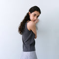 SUTTO Linen Knit Sleeveless (Charcoal)