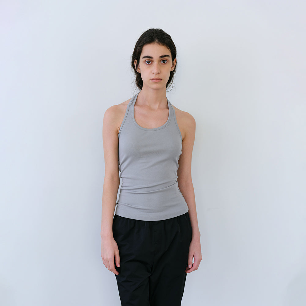 SUTTO Soft Modal Halter Sleeveless (Gray)