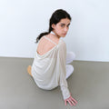 SUTTO [2nd] Draped Cowl Top (Yellow)