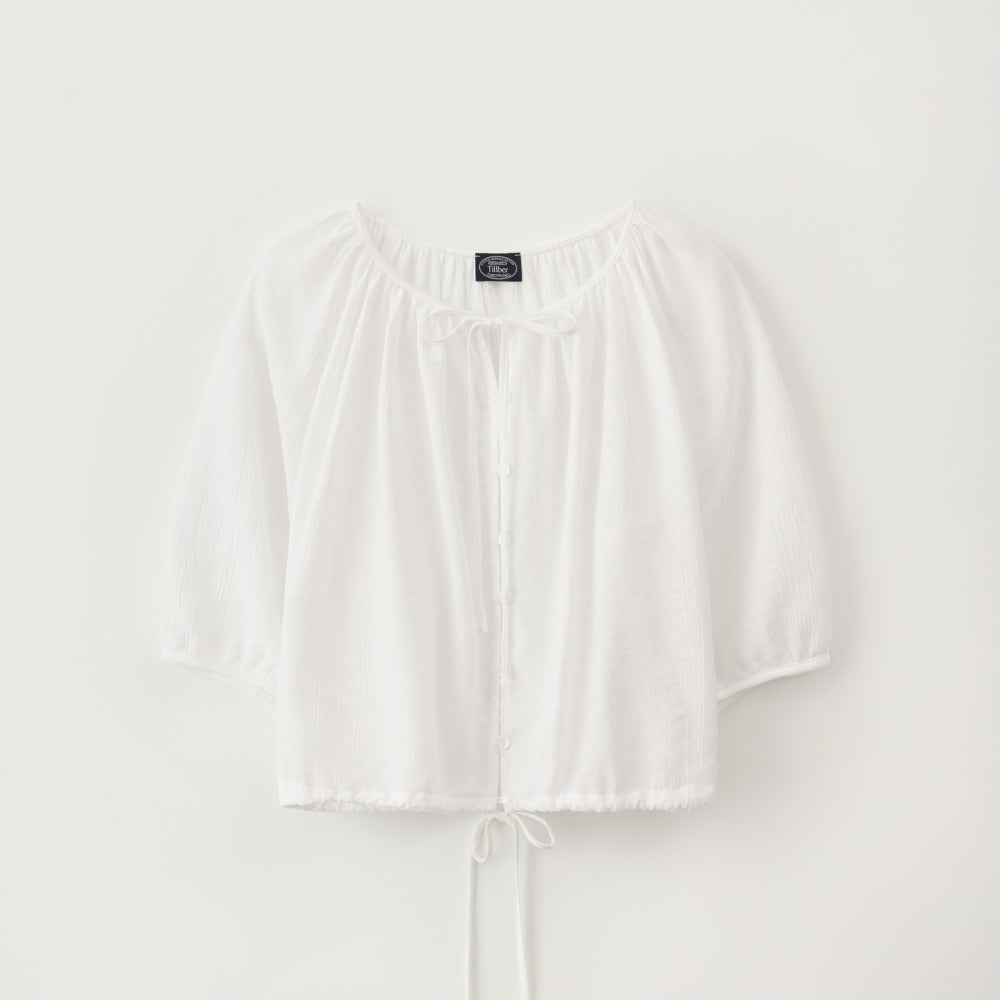 TILLBER String viscose blouse_Ivory