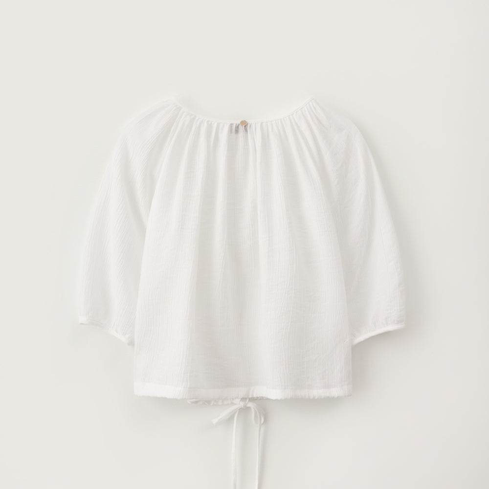 TILLBER String viscose blouse_Ivory