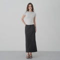 PREP FOR THE Anywhere boatneck tee (white melange)
