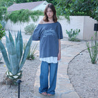 SOMEWHEREBUTTER [5th] Glitter Pigment Top - Charcoal