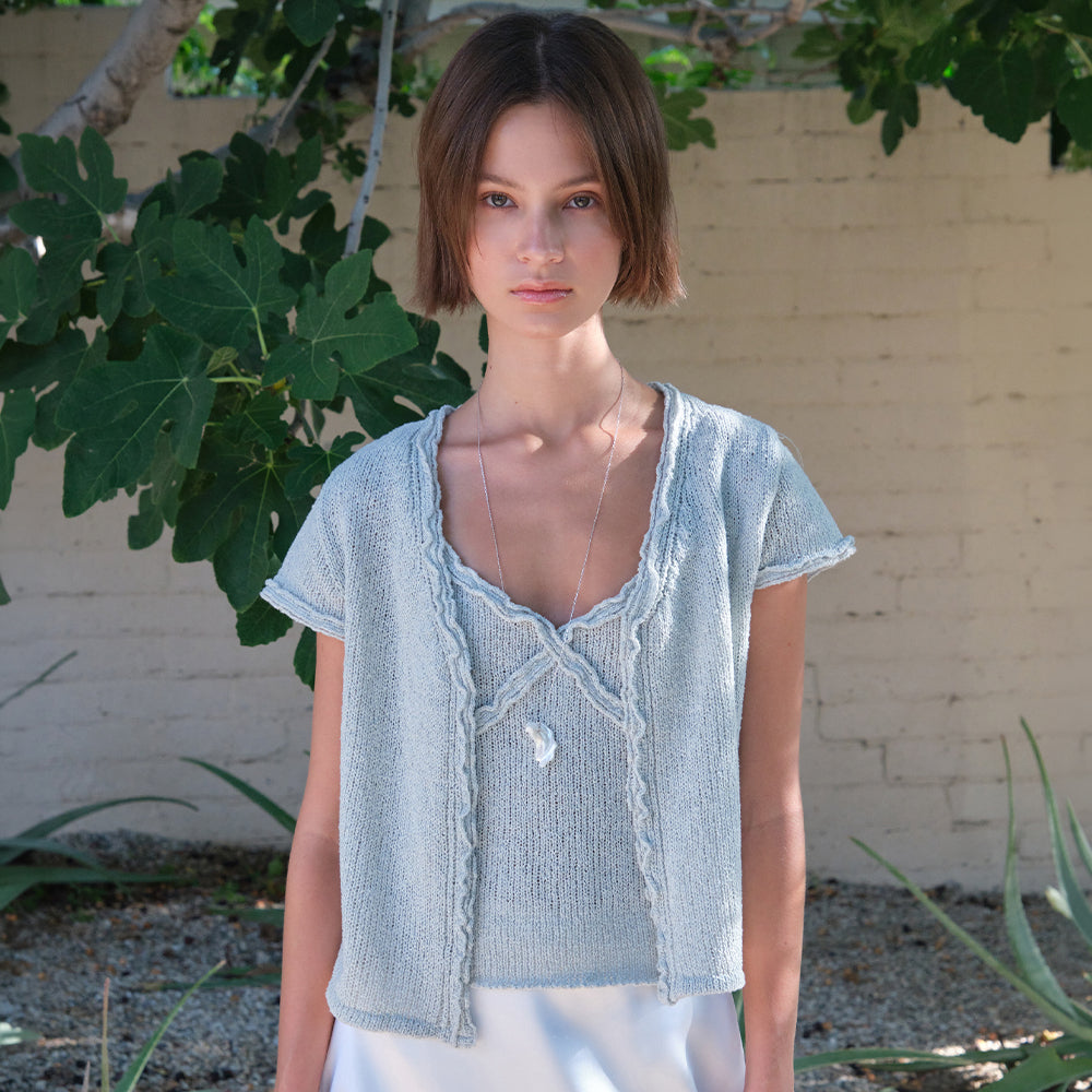 SOMEWHEREBUTTER [2nd] Poet Cardigan Set - Mint