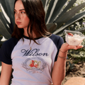 WILSON Strawberry & Cream Ringer T-shirt W (2 colors)