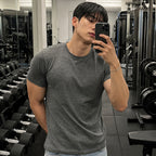 NUARTSTUDIO [Song Seung-il PICK]_Frame muscle fit short sleeve t-shirt_5color