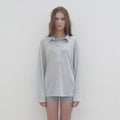 THEMARGOT [5th] Linen striped rugby tee_sora