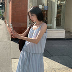 TOAVE Soho Stripe Bustier Top (Sky blue)