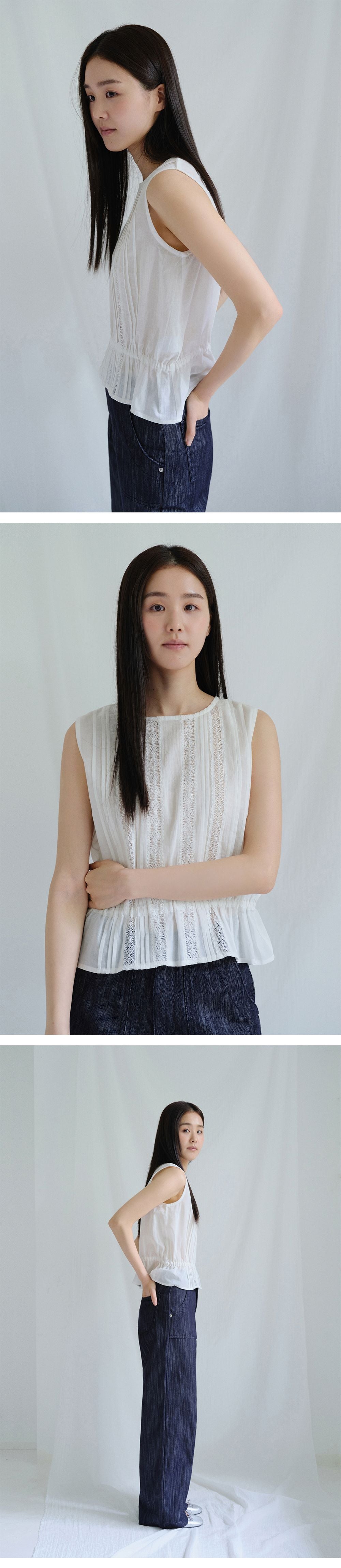 BENUET Rose Blouse_White