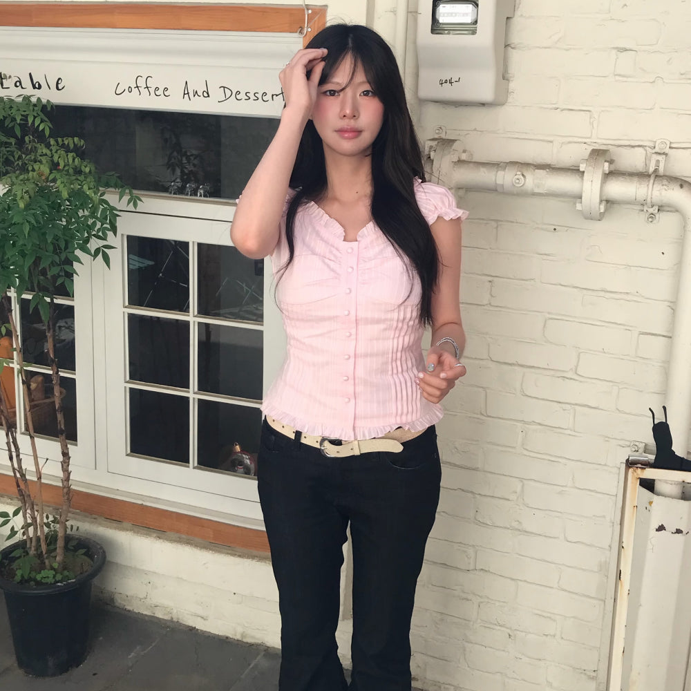 LOTS YOU lotsyou_Ella Blouse Light Pink