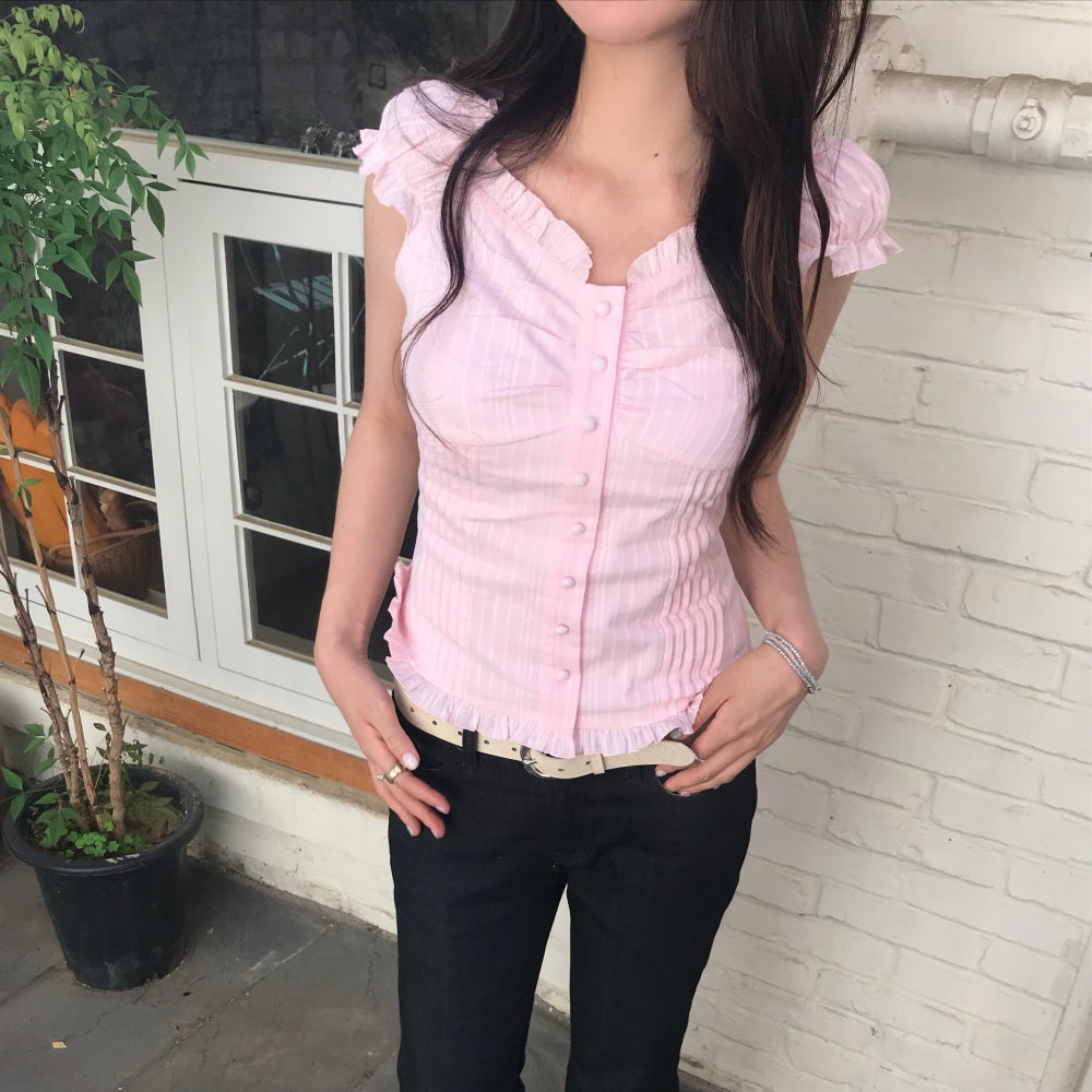 LOTS YOU lotsyou_Ella Blouse Light Pink