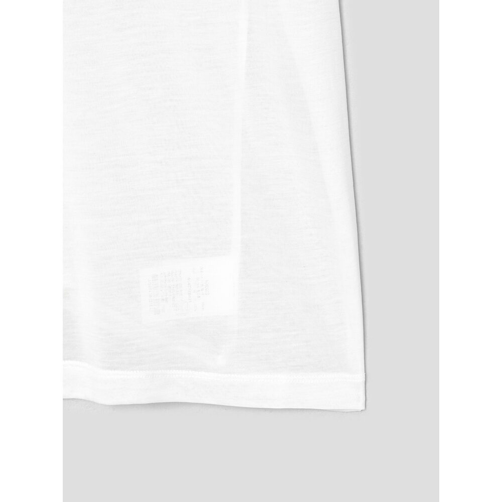 ANGGAE Scoop Neck Short Sleeve TShirt White (AG6742B021)