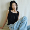 CORE DE Bunny lace blouse (black)