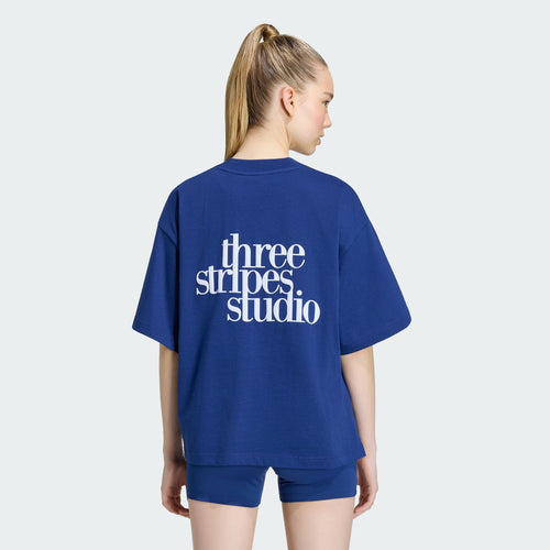 ADIDAS 3-Stripe Studio T-Shirt KY3136